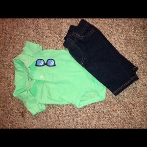 Newborn baby boy outfit.